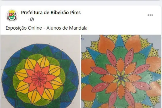 Ribeirão Pires promove exposição virtual de desenhos de mandalas