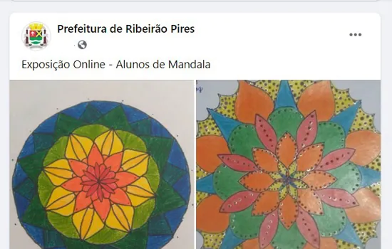 Ribeirão Pires promove exposição virtual de desenhos de mandalas