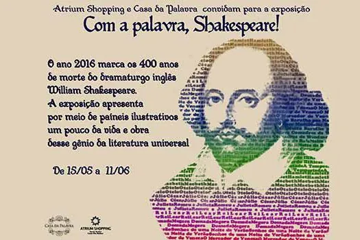 Exposição lembra os 400 anos da morte de Shakespeare