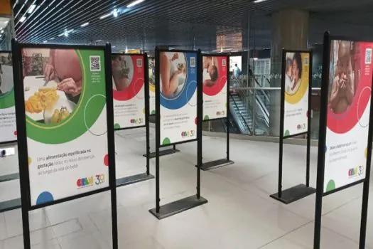 Exposição “Boa Alimentação é Saúde!” é promovida na Estação São Paulo-Morumbi