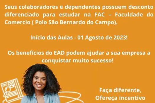 Associados da ACISBEC têm desconto na Faculdade do Comércio