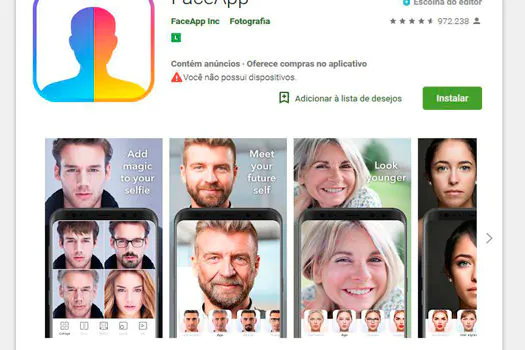 Aplicativo Faceapp: Procon-SP multa Google e Apple