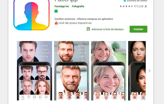 Aplicativo Faceapp: Procon-SP multa Google e Apple