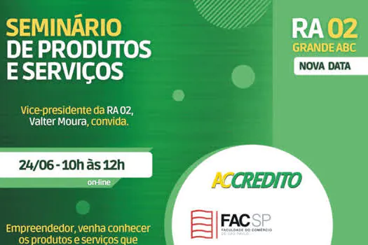 Seminário on-line da Facesp será realizado para o Grande ABC