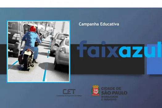 CET implanta Faixa Azul para motocicletas na 23 de Maio