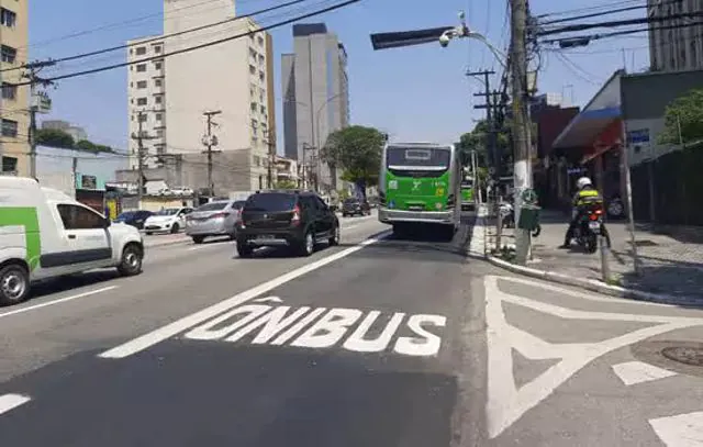 Novas faixas exclusivas para ônibus serão entregues no Conjunto José Bonifácio