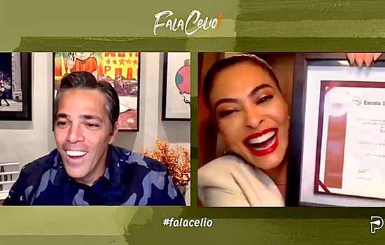 Juliana Paes revela que gostaria de ter uma filha em entrevista ao programa Fala Celio!