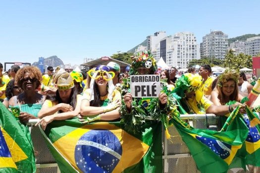 Torcedores estão empolgados no FIFA Fan Fest Rio