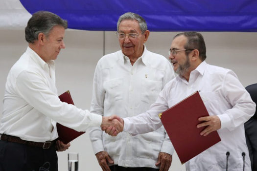 Acordo de paz entre as Farc e o governo colombiano será assinado hoje