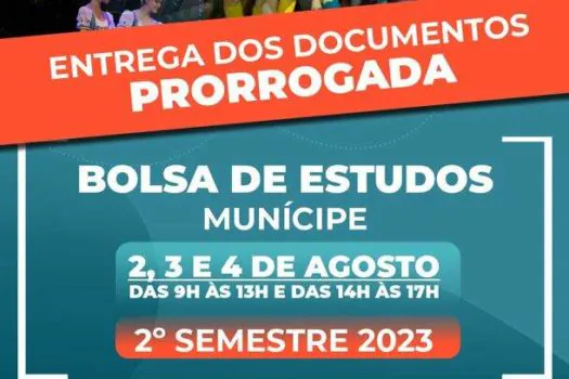 FASCS prorroga prazo de entrega de documentos para Bolsa de Estudo Munícipe do 2º semestre