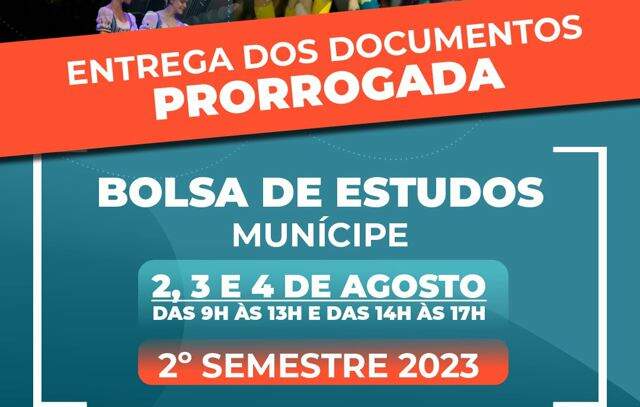 FASCS prorroga prazo de entrega de documentos para Bolsa de Estudo Munícipe do 2º semestre