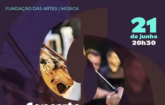 Fundação das Artes realizará concertos musicais gratuitos em São Caetano