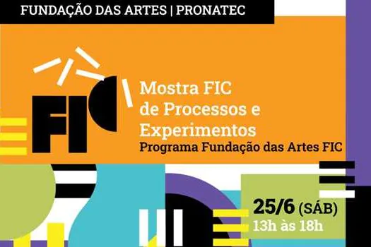 Fundação das Artes realiza Mostra FIC de Processos e Experimentos em São Caetano