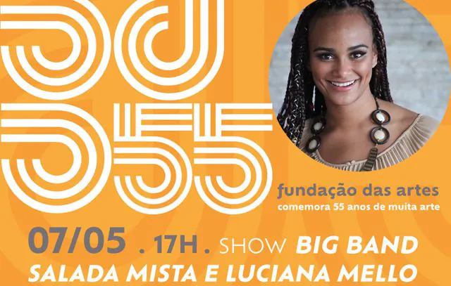 Fundação das Artes celebra 55 anos com atrações gratuitas e show com Luciana Mello