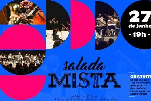 Big Band Salada Mista da Fundação das Artes se apresenta no Teatro Santos Dumont