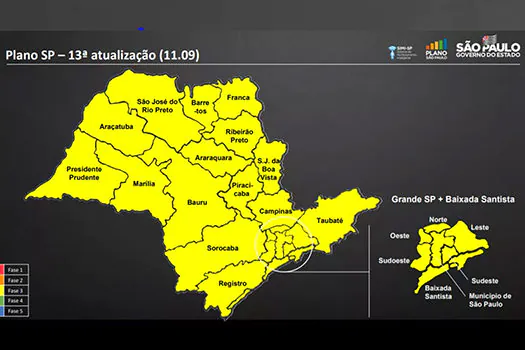 Estado de SP entra na fase amarela da quarentena_x000D_