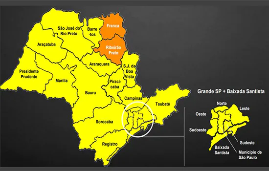 Números da covid-19 caem e Estado tem 95% da população em regiões na fase amarela_x000D_