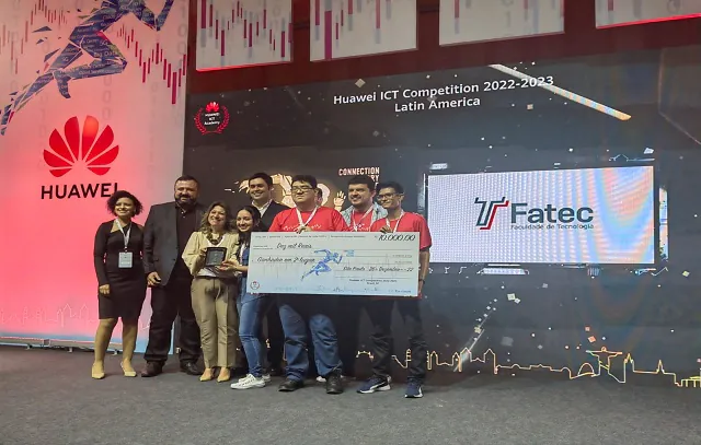 Equipe de Fatec conquista o segundo lugar na Huawei ICT Competition