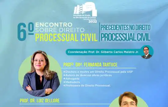 FDSBC promove 6° Encontro de Direito Processual Civil