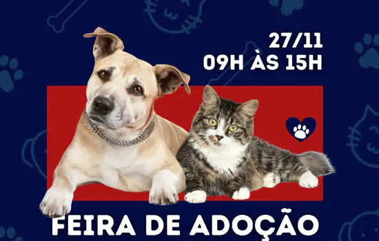 Feira de adoção animal em Santo André retornará neste sábado (27)