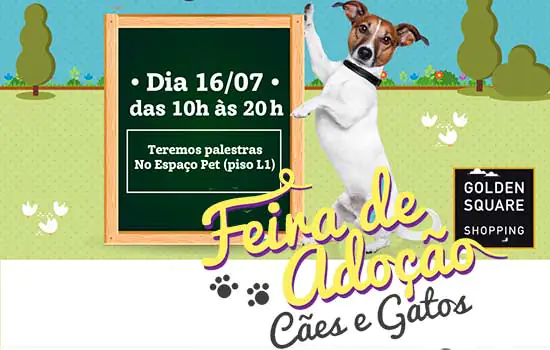 Golden Square Shopping recebe Feira de Adoção de Cães e Gatos