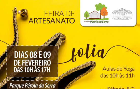 Parque Pérola da Serra sediará Feira de Artesanato e atividades em fevereiro