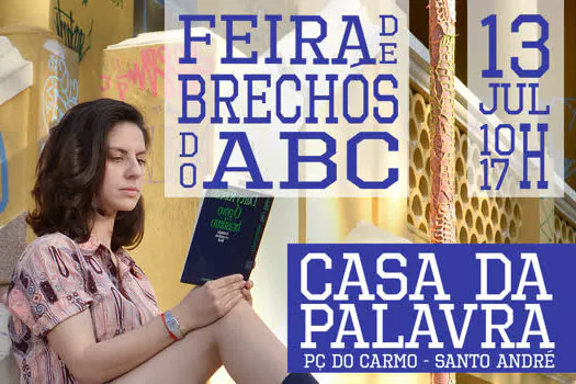 Feira de Brechós do ABC será realizada na Casa da Palavra