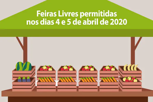 Feiras livres de Ribeirão Pires serão permitidas dias 4 e 5 de abril