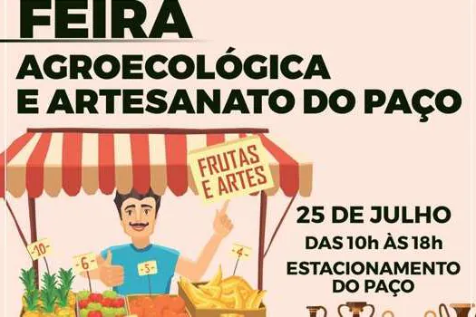 Prefeitura de Mauá realiza feira agroecológica e de artesanato no Paço Municipal