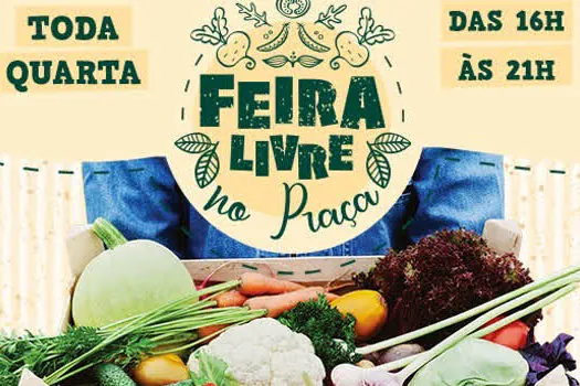 Feira livre volta ao Shopping Praça da Moça nesta quarta-feira