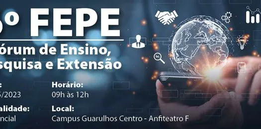 Abertas inscrições para o 6º Fórum de Ensino, Pesquisa e Extensão