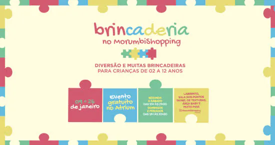 MorumbiShopping terá espaço para atividades interativas inspiradas em instalações