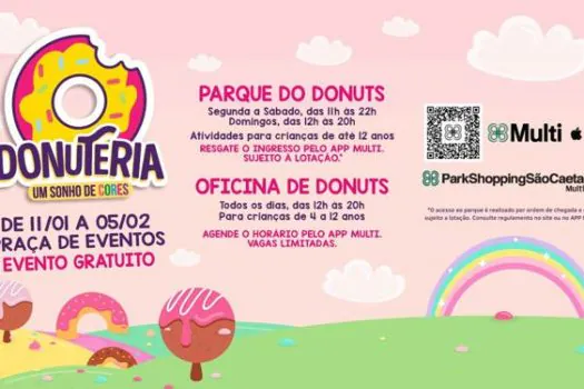 “Donuteria” é a atração de Férias do ParkShopping São Caetano