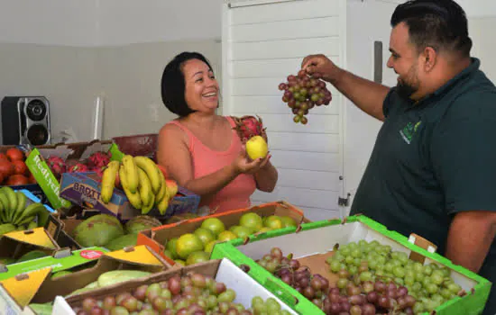 Festa da Uva distribui uma tonelada de frutas e legumes para entidades