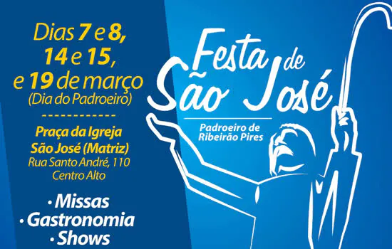 Festa do Padroeiro de Ribeirão Pires segue nesse fim de semana