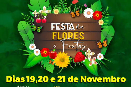 Parque Prof.º Luiz Carlos Grecco recebe Festa das Flores e Frutas, em novembro