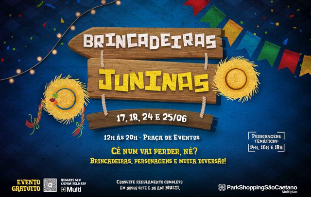 ParkShopping São Caetano entra no clima junino com brincadeiras típicas