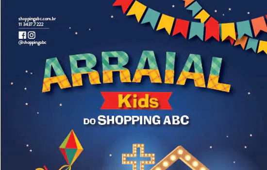 Shopping ABC promove arraial infantil com brincadeiras típicas gratuitas