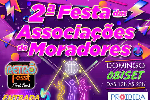 2ª Festa das Associações de Moradores de Ribeirão Pires acontecerá em setembro