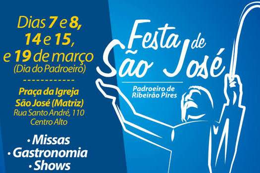 Festa de São José começa nesse sábado (7) em Ribeirão Pires
