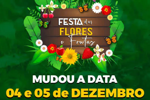 Festa das Flores e Frutas será realizada em dezembro, no Parque Prof. Luiz Carlos Grecco