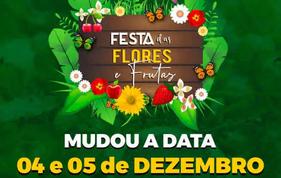 Festa das Flores e Frutas será realizada em dezembro