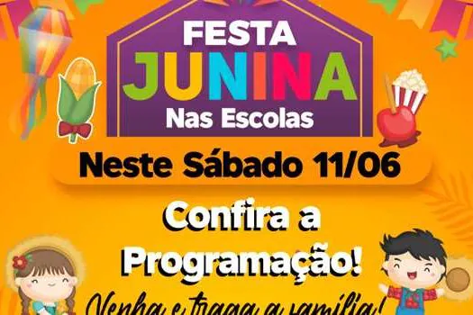 Seis escolas de Ribeirão realizam Festas Juninas neste sábado