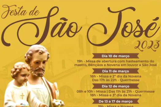 Festa de São José 2023 começa hoje em Ribeirão Pires