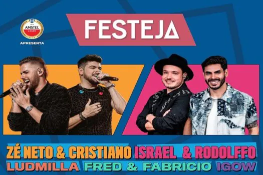 Zé Neto & Cristiano, Israel & Rodolffo e Ludmilla são os headliners do Festeja em Cuiabá