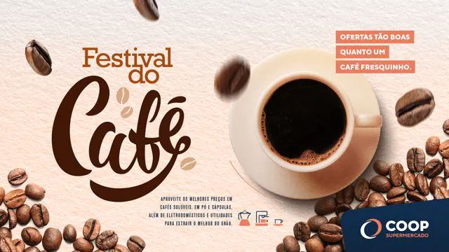 COOP lança Festival do Café em sua rede de supermercado