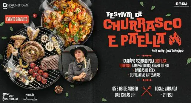 Morumbi Town Shopping promove Festival de Churrasco e Paella