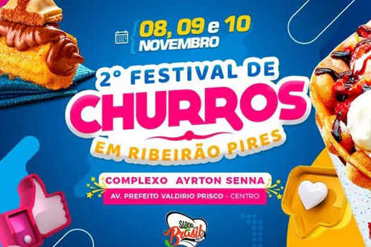 Fim de semana terá Festival de Churros em Ribeirão Pires