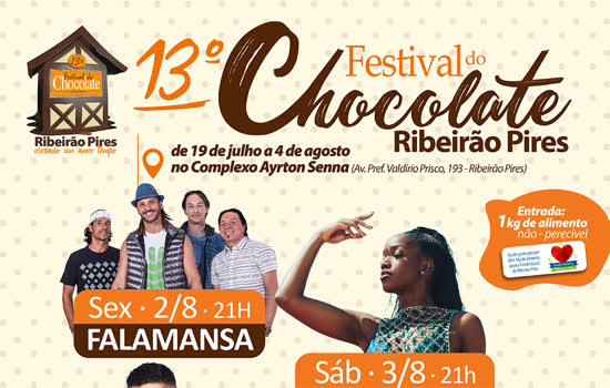 Festival do Chocolate de Ribeirão Pires é opção de passeio para toda família