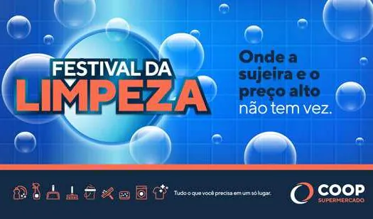 COOP lança Festival da Limpeza e projeta crescimento de 15% nas vendas da categoria